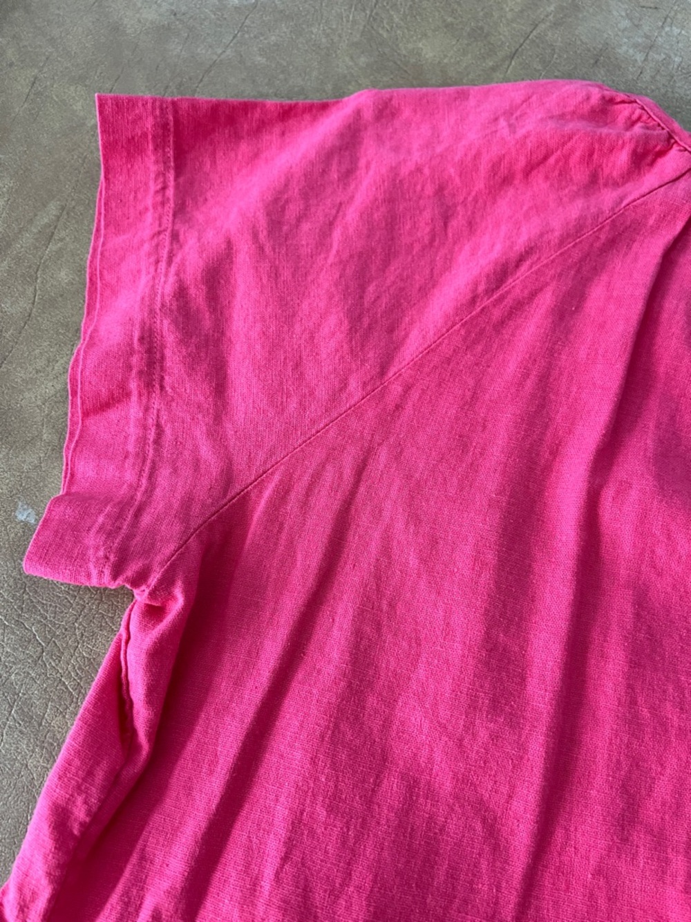 Universal Thread Hot Pink V-Neck Tie-Detail Cotton Dress - Picture 10 of 12